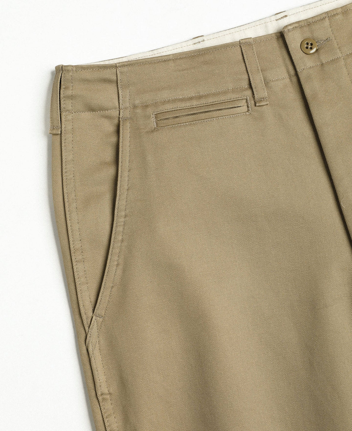 MILITORA LOT 827 1940S USN CHINO TROUSERS - KHAKI