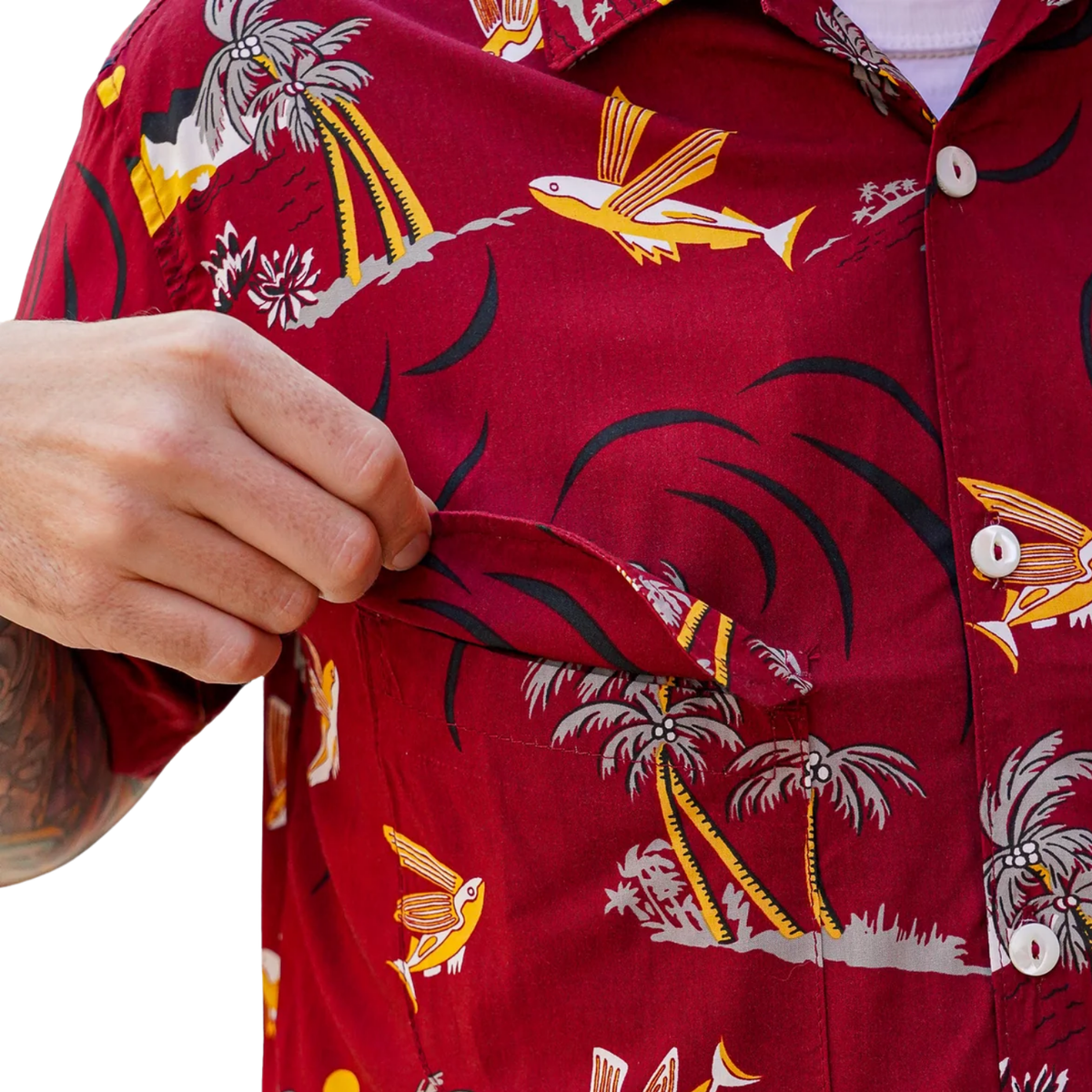 Freenote Dean Double Pocket — Flying Fish — view 4