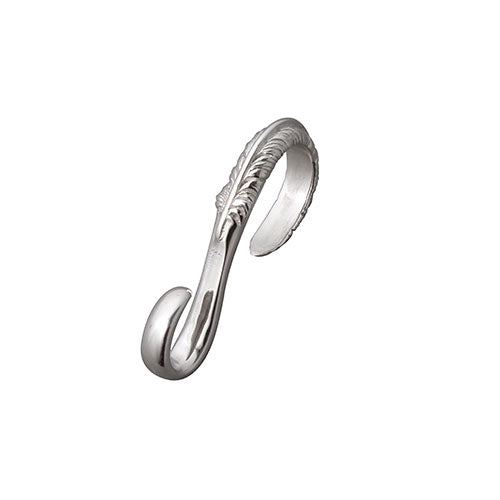 Saad Feather S-Shaped Hook Necklace Parts — front view