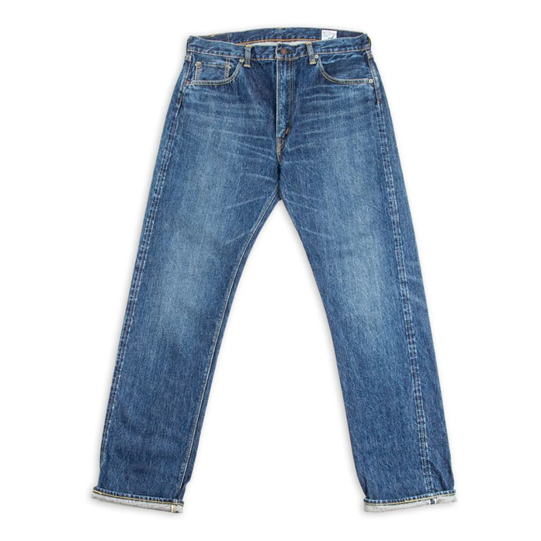 orSlow 107 Ivy Fit Selvedge Denim — 2 Year Wash — front view
