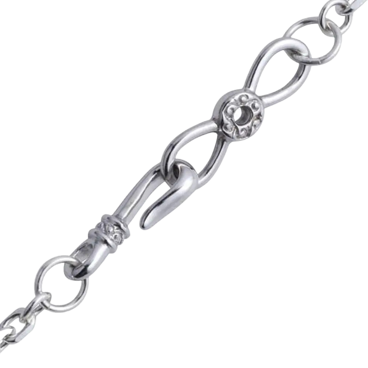 Saad Arabesque End Hook Silver 925 Necklace Parts — No Color — view 2