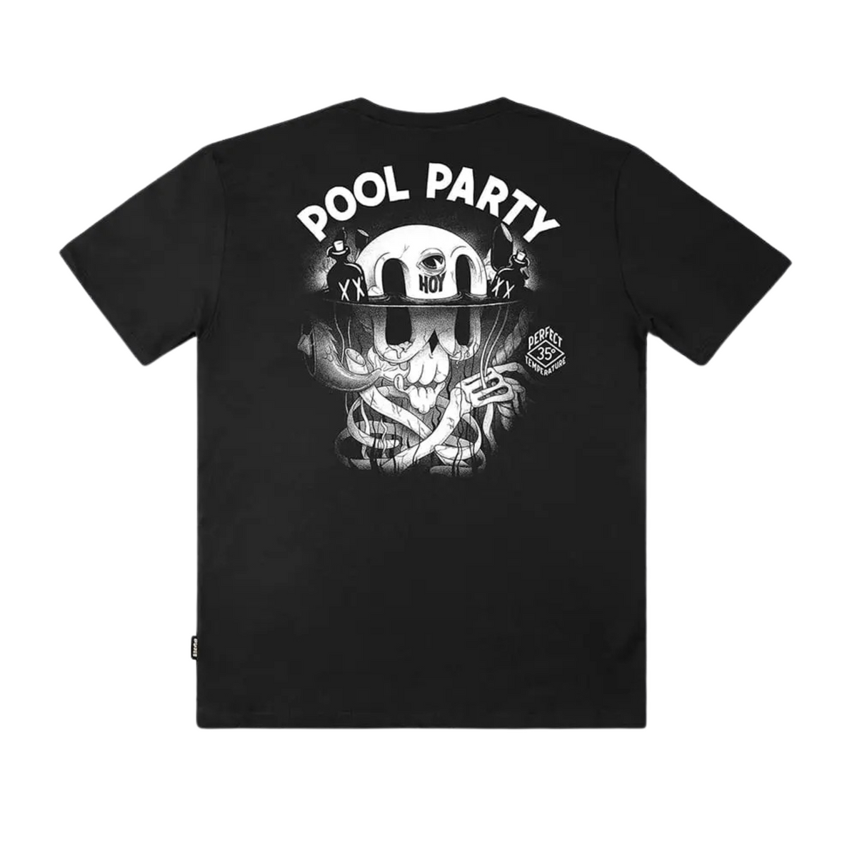 The Dudes Pool Party T-Shirt — Black — front view