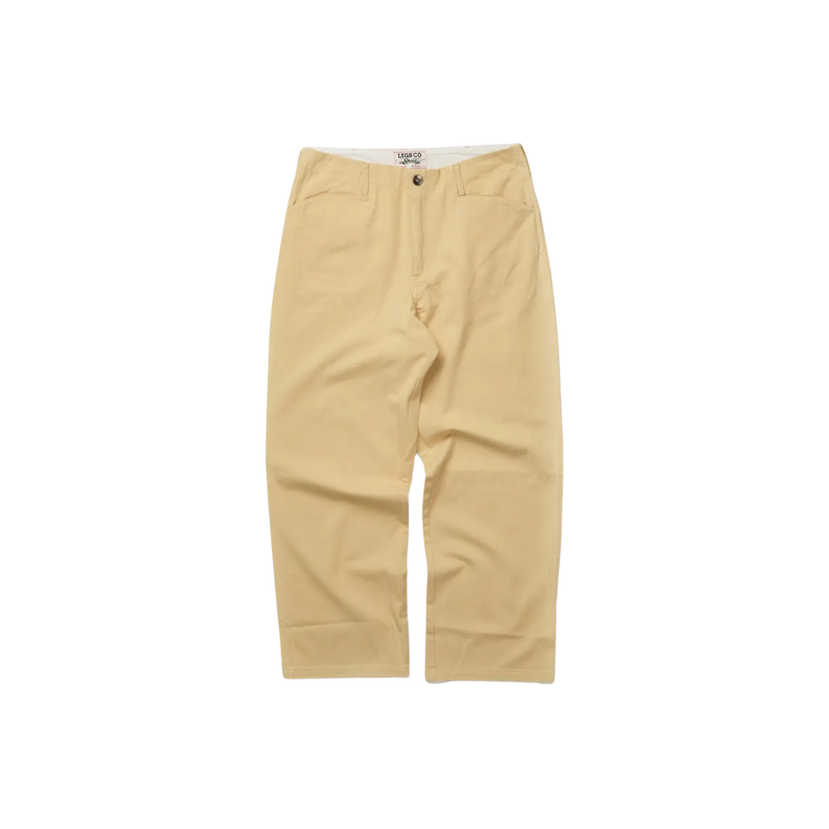 Legs Co Straight Cut - Regular Work Pants — Beige — front view