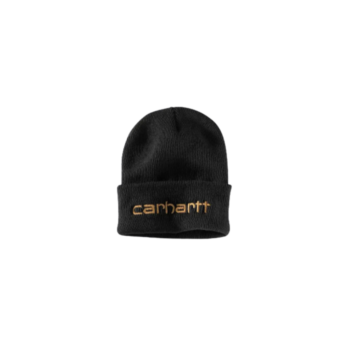 Carhartt Knit Insulated Logo Graphic Cuffed Beanie — front view