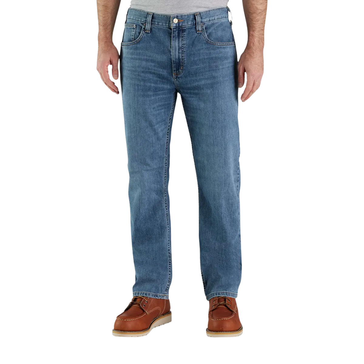 Carhartt Rugged Flex Relaxed Fit 5-Pocket Jean — Houghton — front view