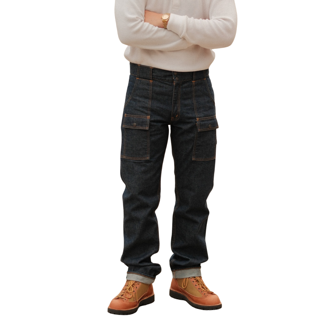 TCB Jeans '70s Bush Pants — Indigo — front view