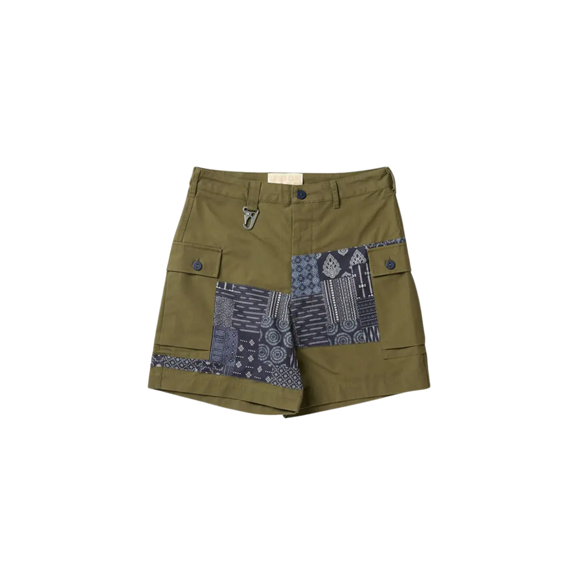 Union Labs Patch Up P43 Shorts — Olive — front view