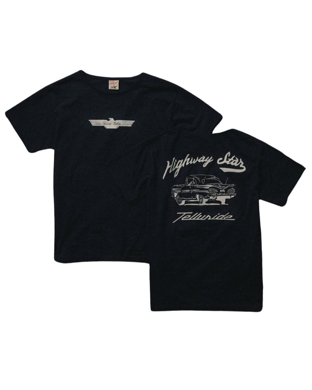 Telluride Highway Star Tee — Navy — front view