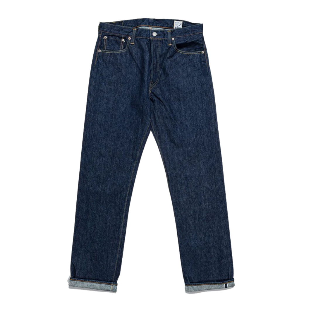 orSlow 105 Standard Selvedge Denim — One Wash — front view