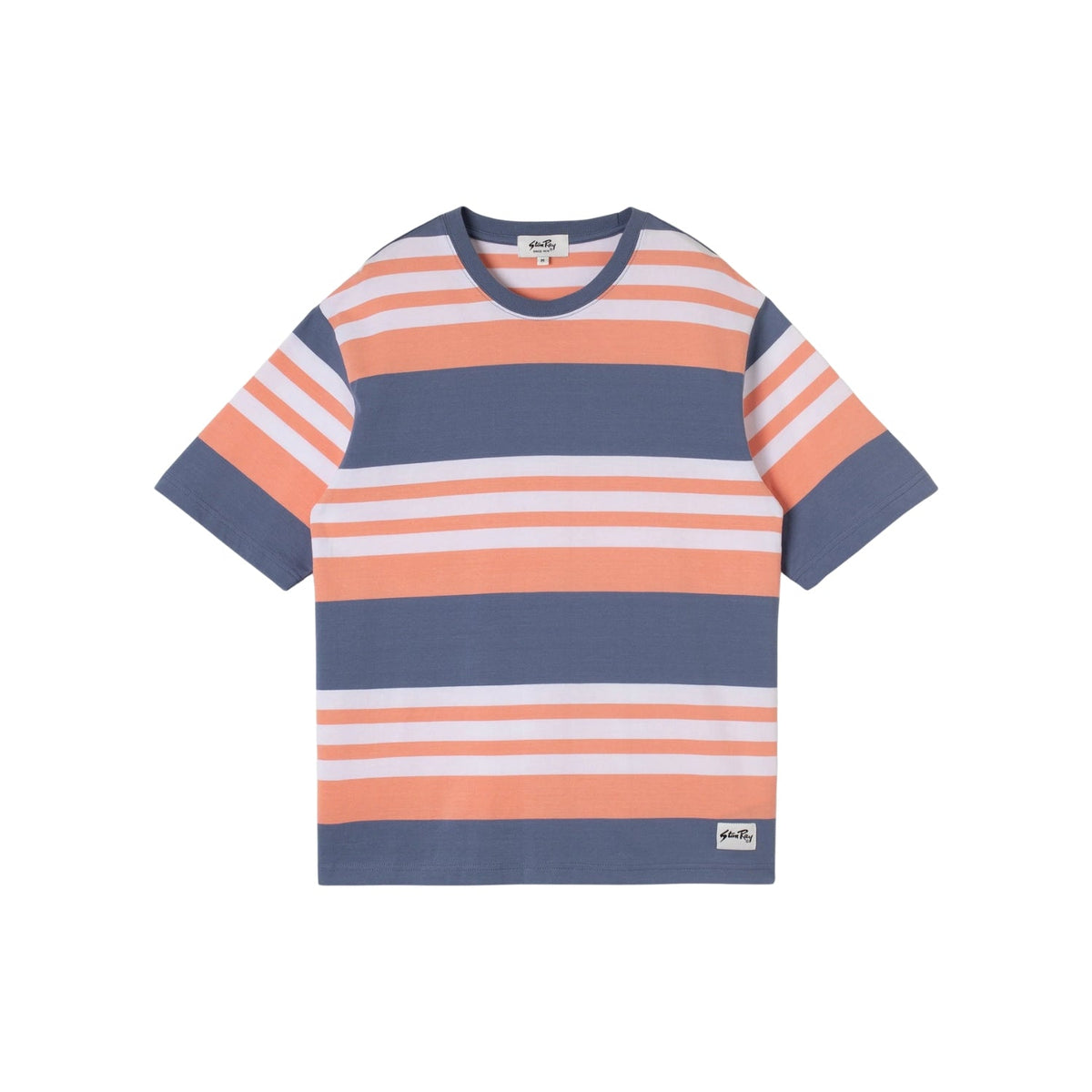 Stan Ray Stripe Tee — Washed Red — front view