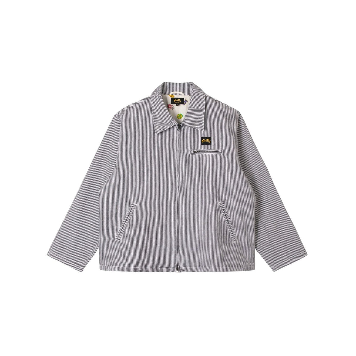 Stan Ray Gas Jacket — Aged Hickory Stripe — front view