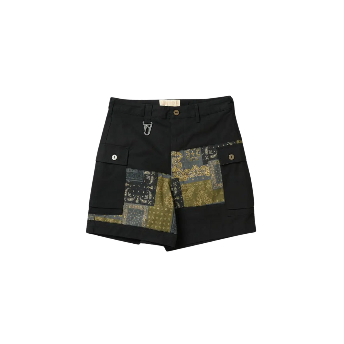 Union Labs Patch Up P43 Shorts — Black — front view