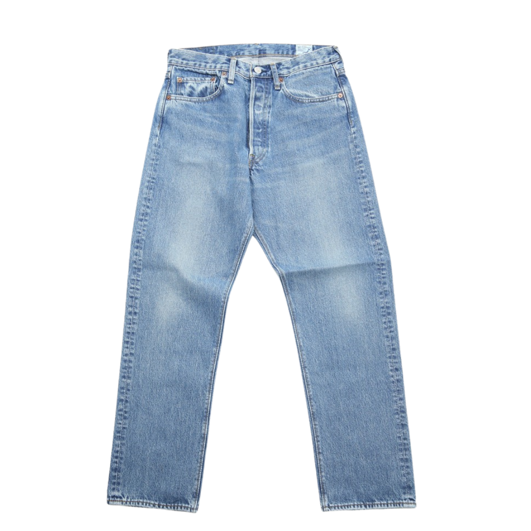 orSlow 105W '90s Standard Denim — Denim Used — front view