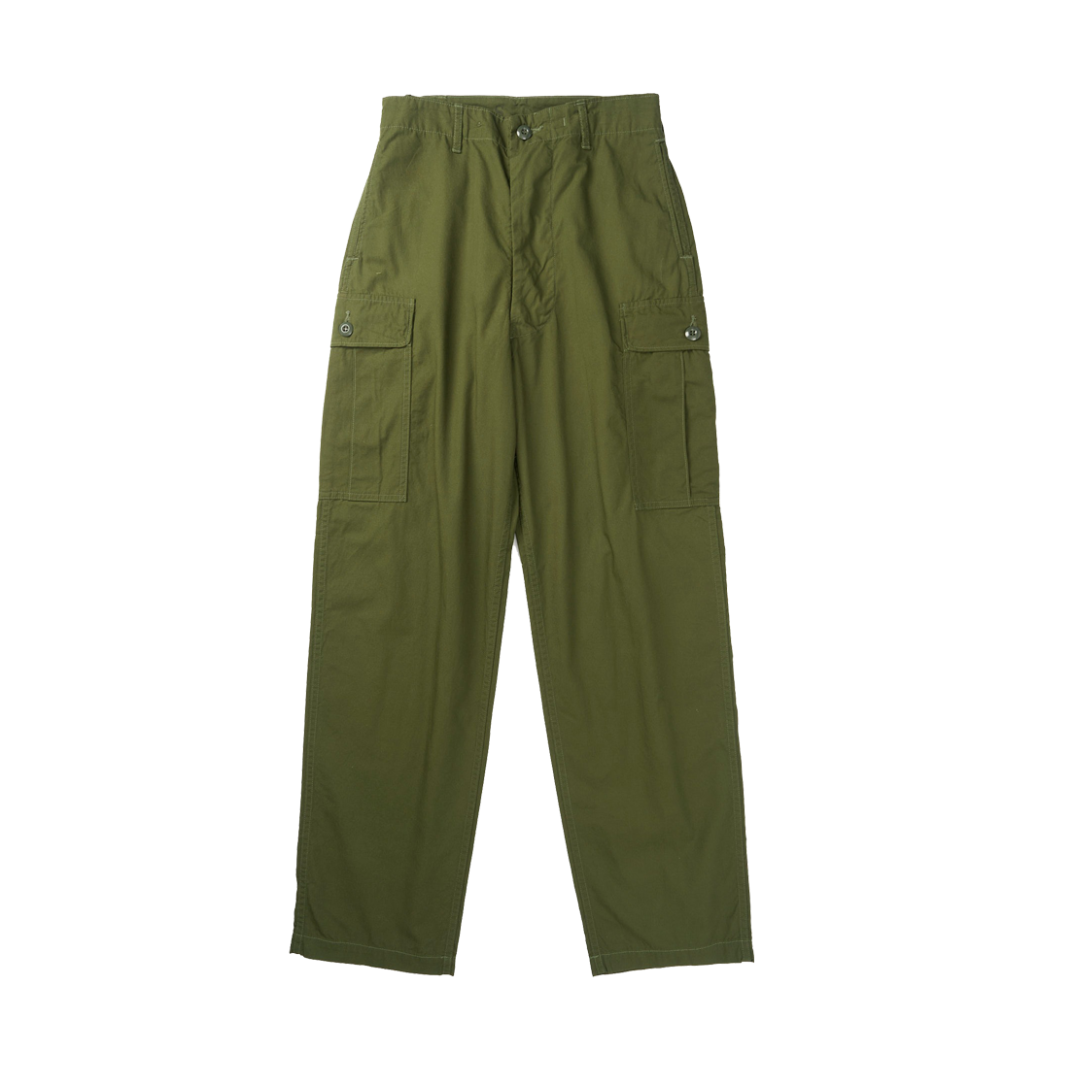 TCB Jeans Tropical Trousers — Olive — front view