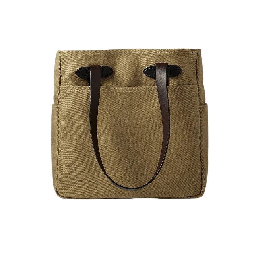 Filson Tote With Out Zipper — Tan — front view