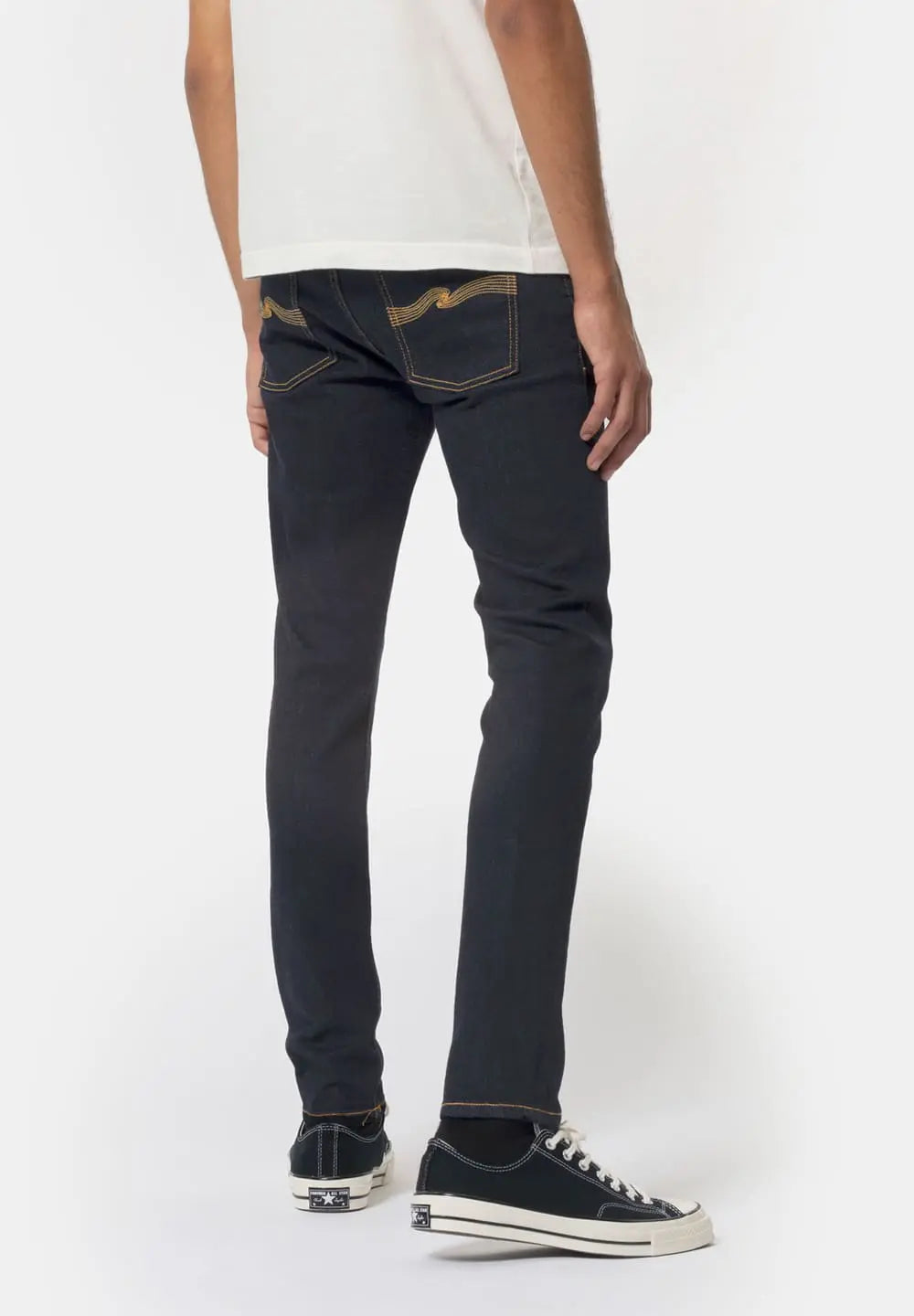Nudie Jeans Skinny Lin — Dry Deep Orange — view 2