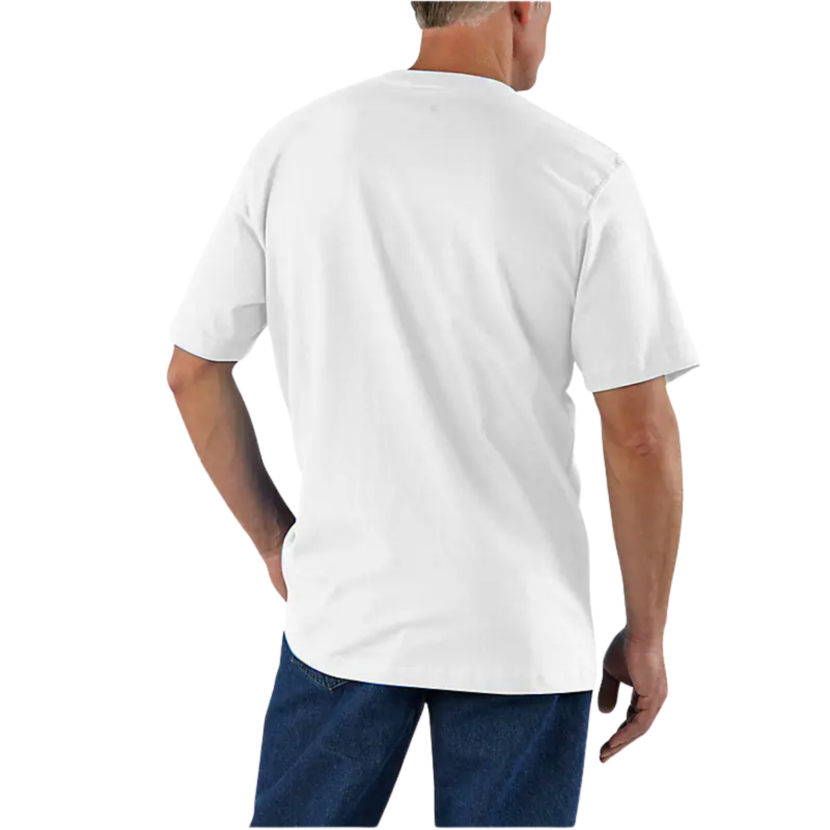 Carhartt Loose Fit Heavyweight Short-Sleeve Pocket Tee — White — view 2