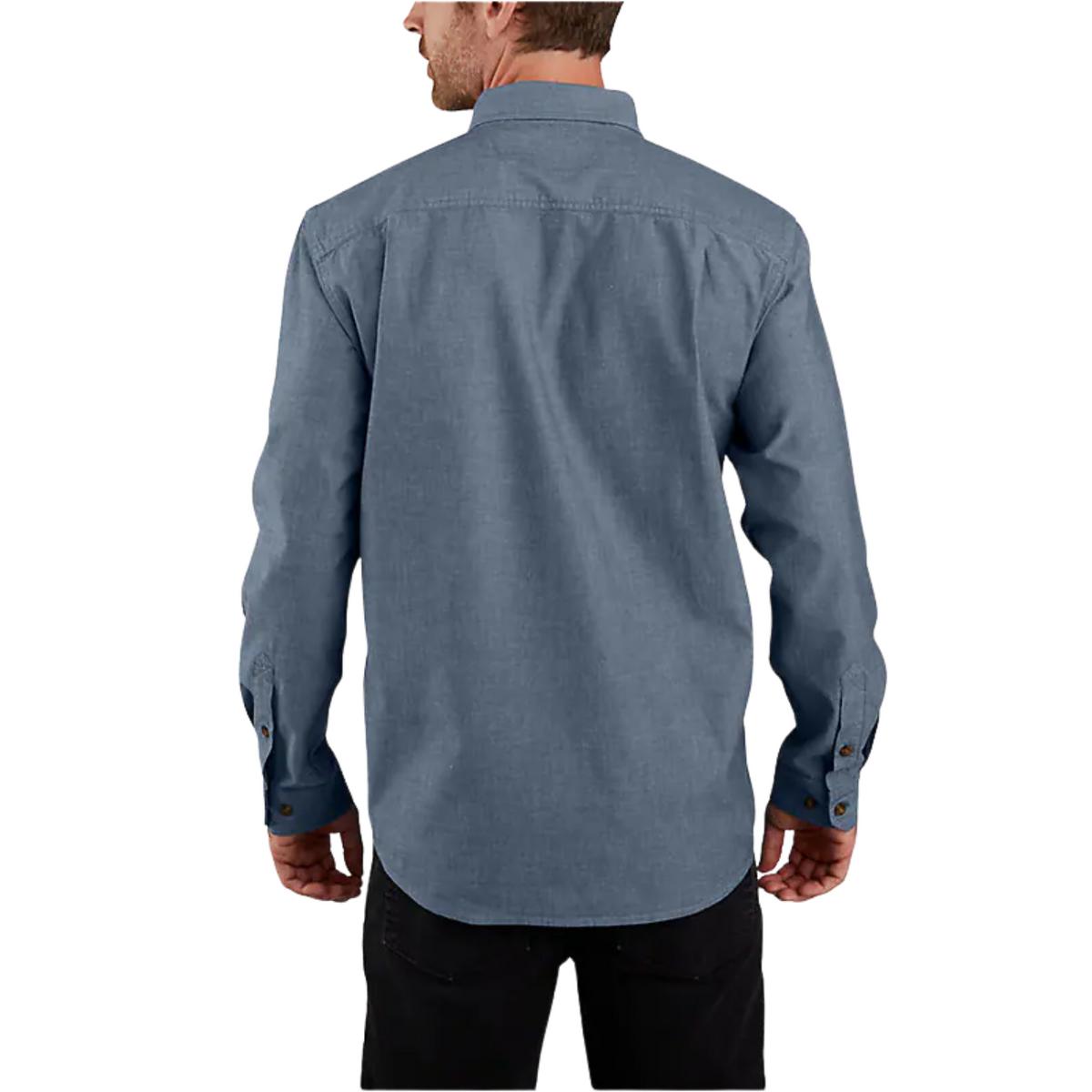 Carhartt Loose Fit Midweight Chambray Long-Sleeve Shirt — Dark Tan Chambray — view 2
