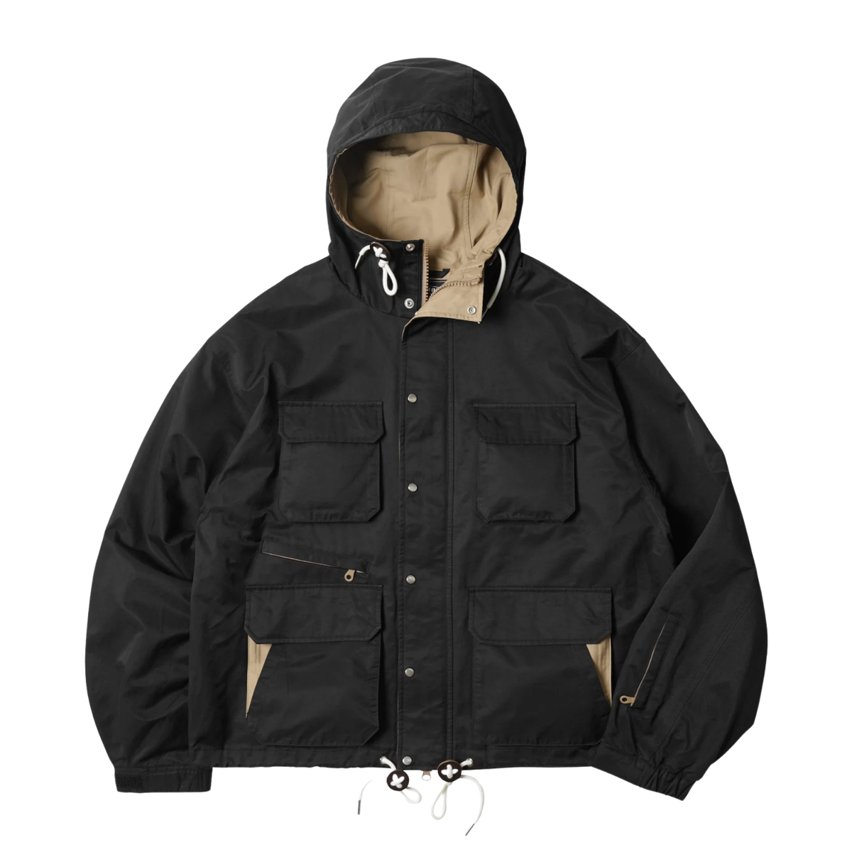 Frizm Works Wading Hooded Parka — Black — front view