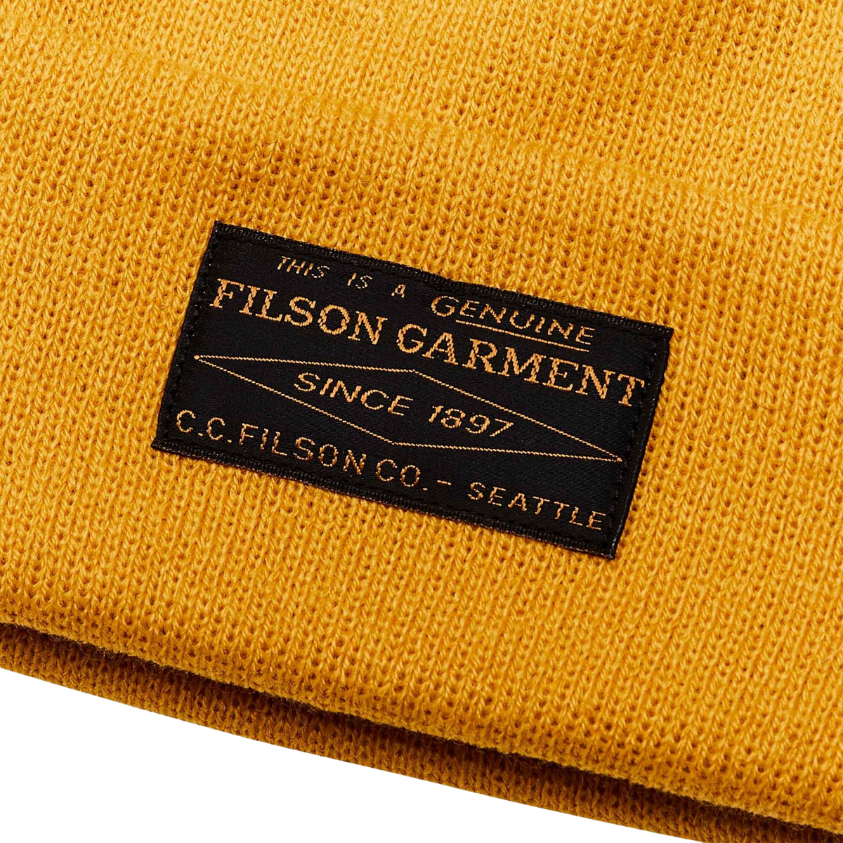 Filson Ballard Watch Cap — Mustard Yellow — view 2