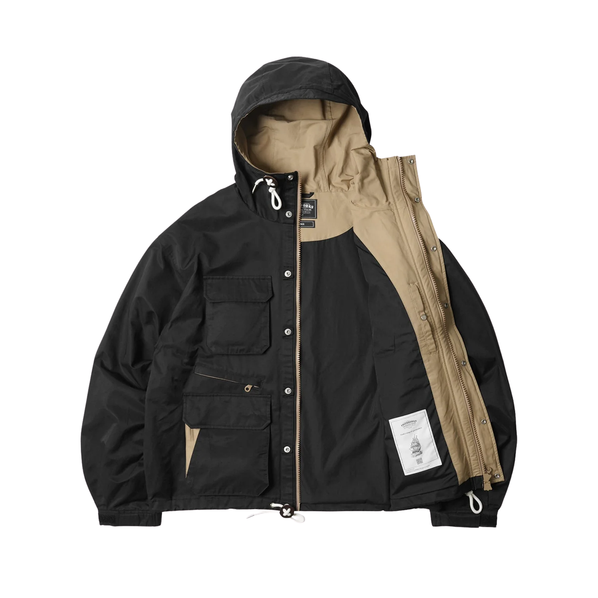Frizm Works Wading Hooded Parka — Black — view 8