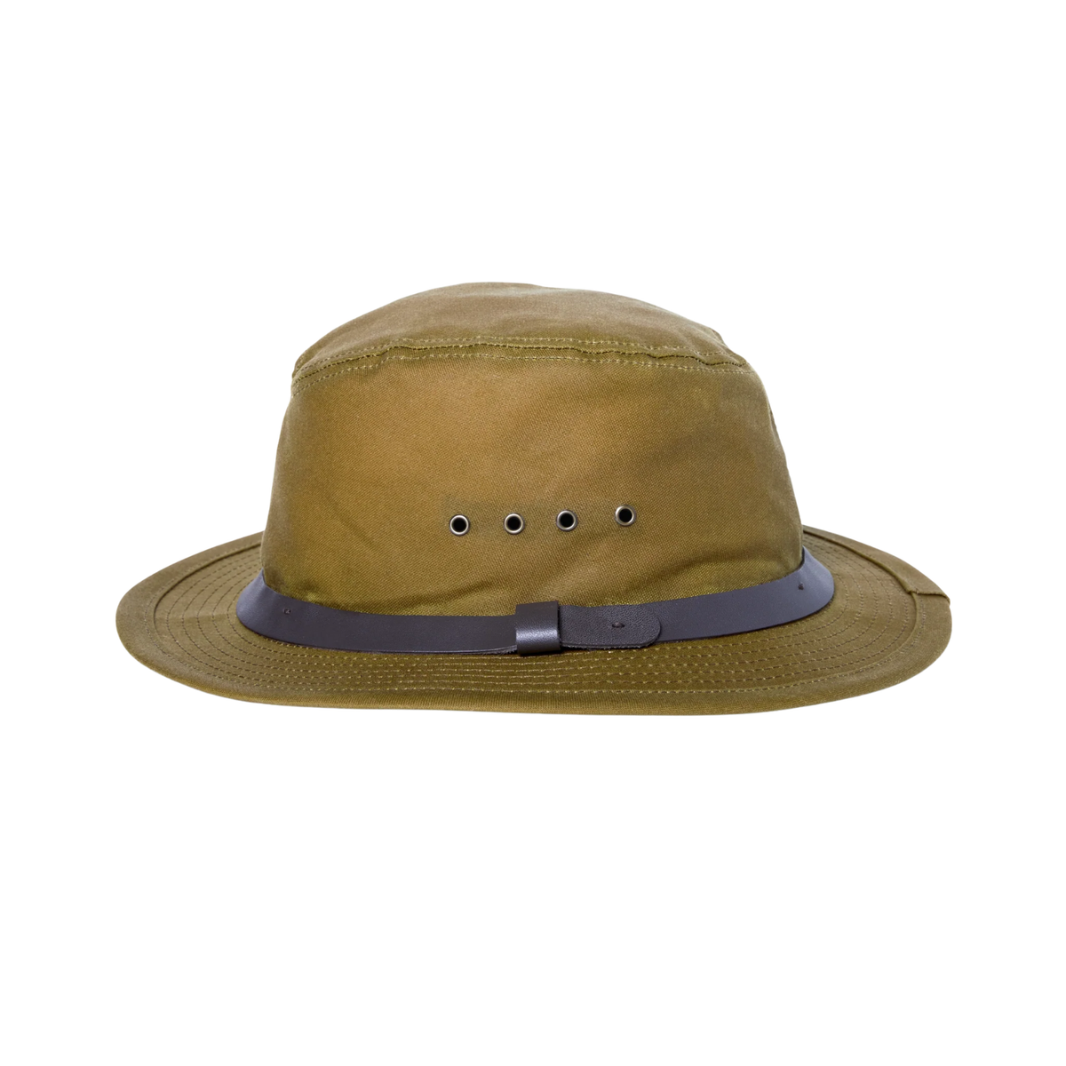 Filson Tin Cloth Packer Hat — Dark Tan — front view