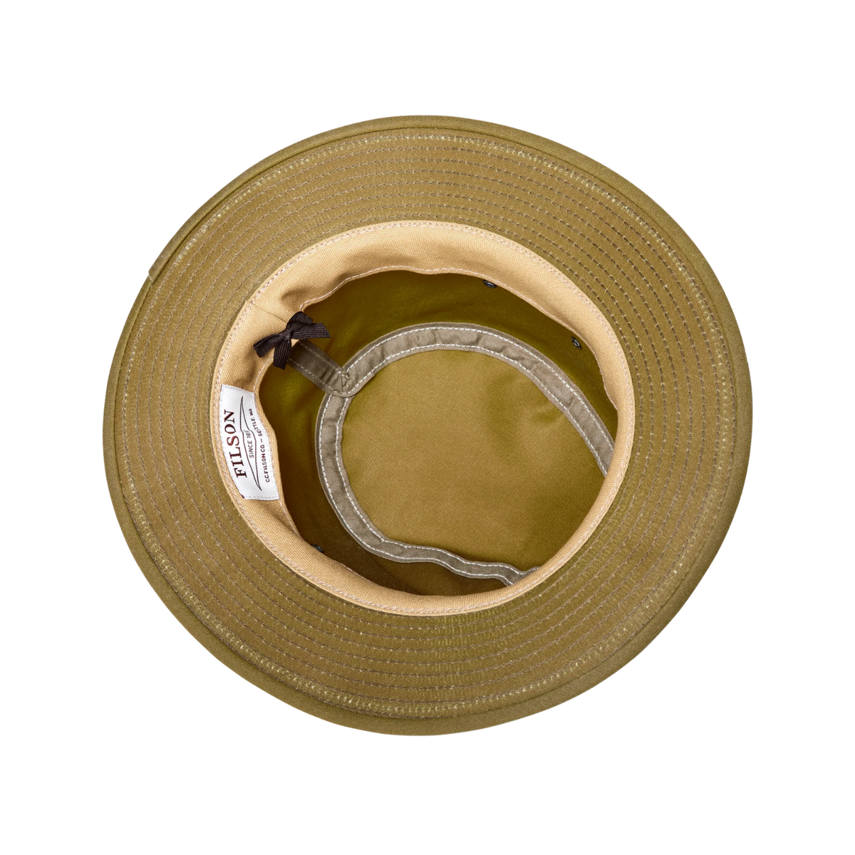 Filson Tin Cloth Packer Hat — Dark Tan — view 3