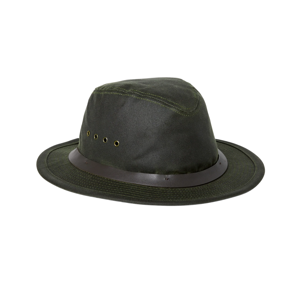 Filson Tin Cloth Packer Hat — Otter Green — view 2