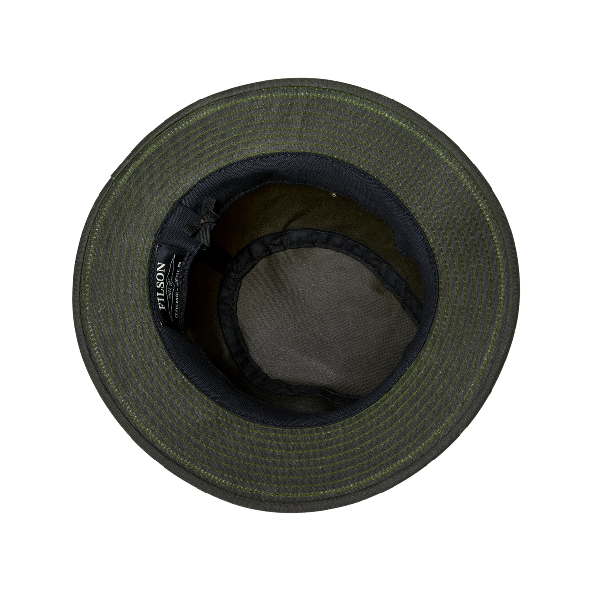 Filson Tin Cloth Packer Hat — Otter Green — view 3