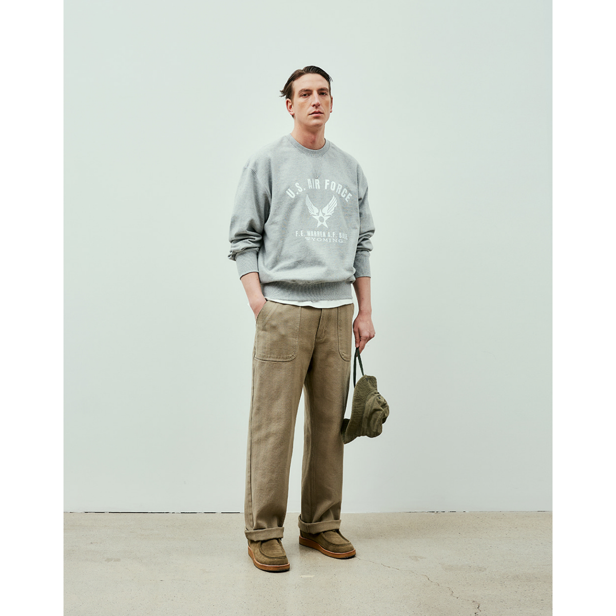 Uniform Bridge Air Force Sweatshirts — Coral — view 4