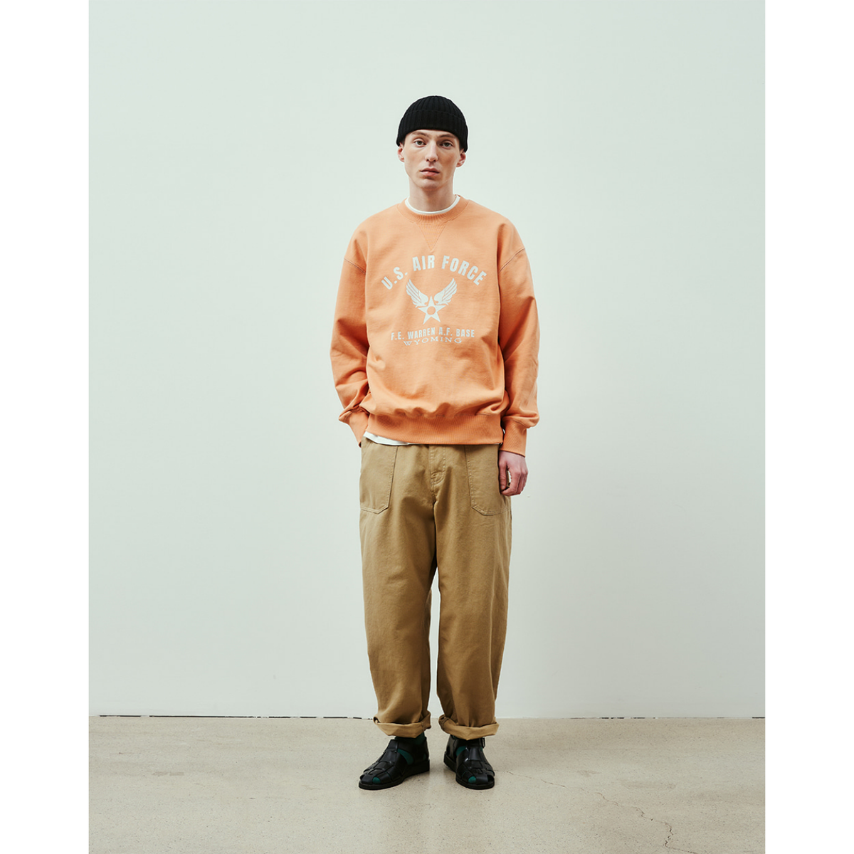 Uniform Bridge Air Force Sweatshirts — Coral — view 5