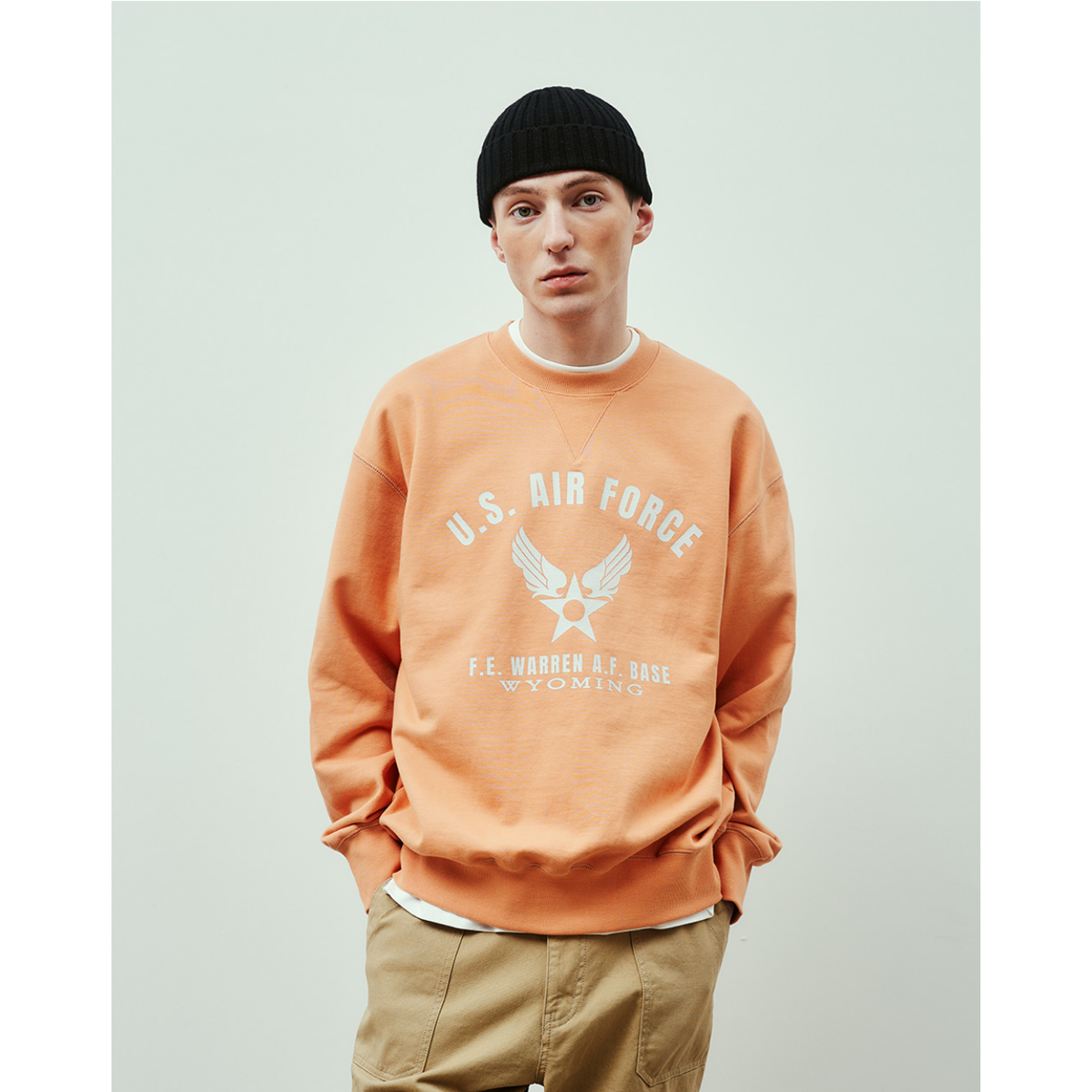 Uniform Bridge Air Force Sweatshirts — Coral — view 6