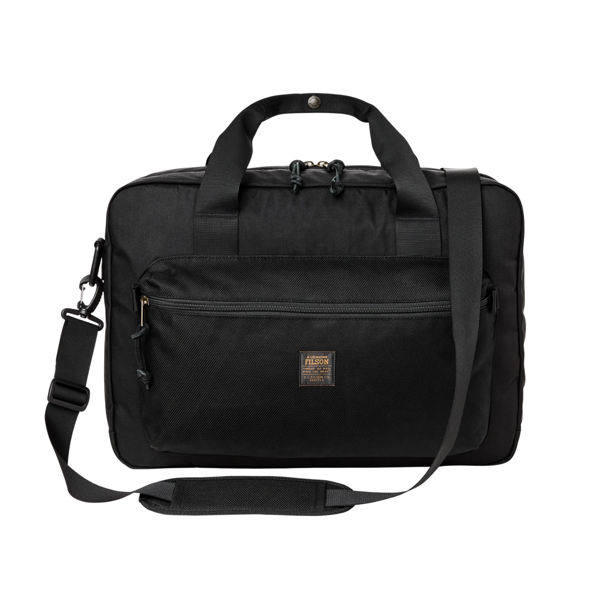 Filson Surveyor Pullman Pack — Black — front view