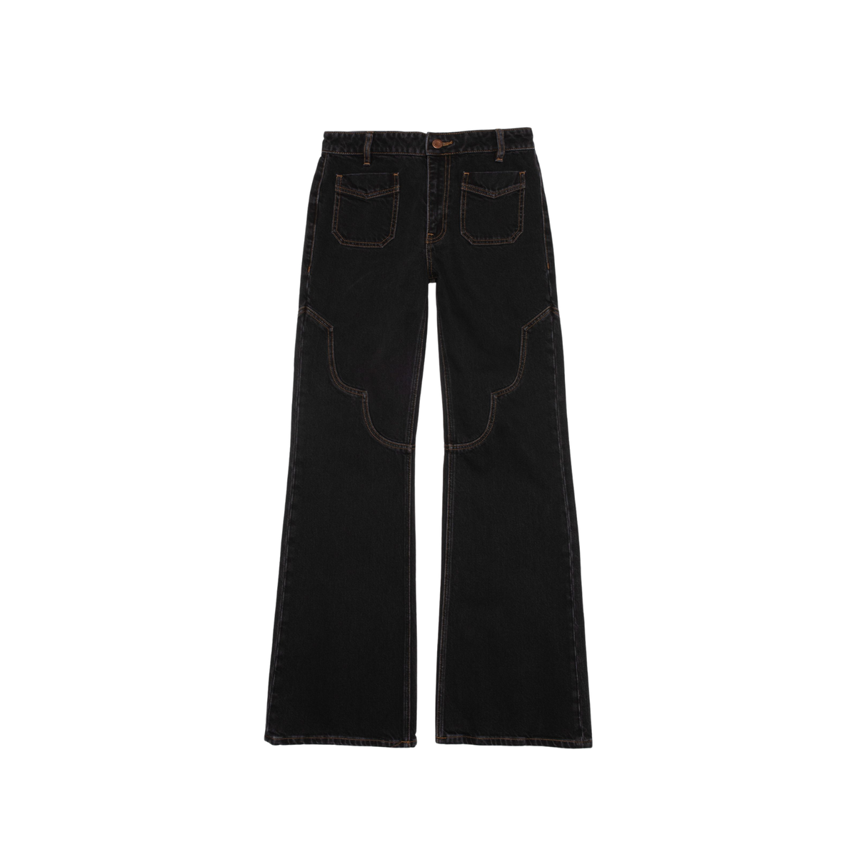 Nudie Jeans Holly Flare — Western Cut Pants — view 4