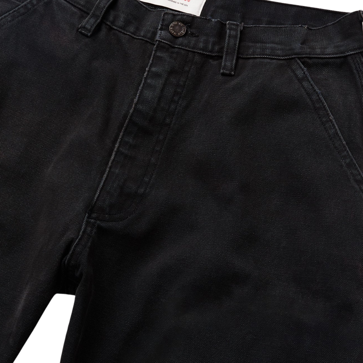One Of These Days Canvas Painters Pant — Black — view 3