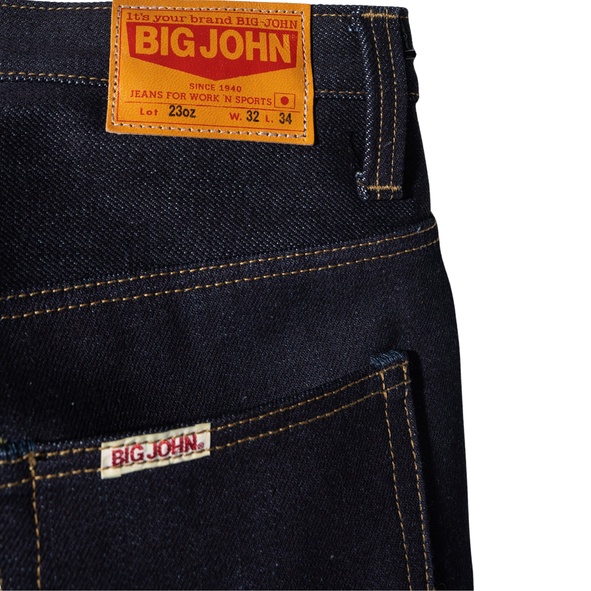 Big John M104G 23oz Selvedge Denim Straight Fit — Indigo — view 7
