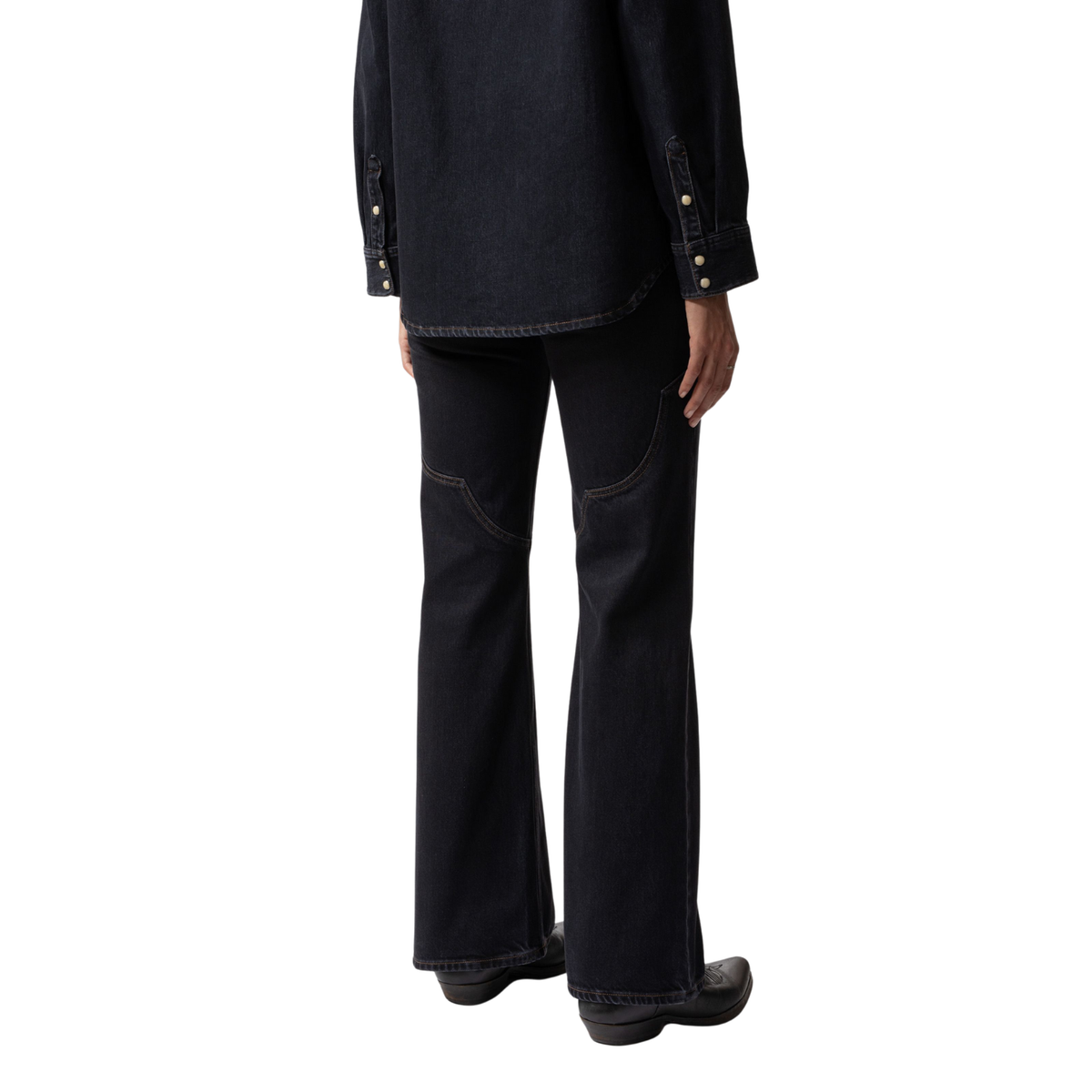Nudie Jeans Holly Flare — Western Cut Pants — view 3