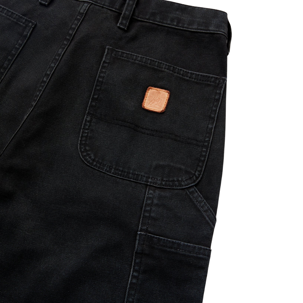 One Of These Days Canvas Painters Pant — Black — view 4