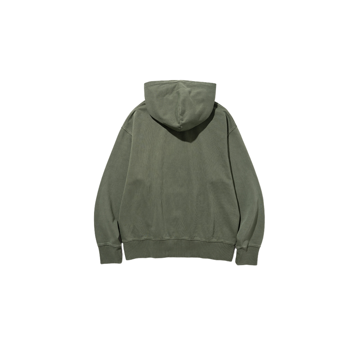 Uniform Bridge Basic Dyeing Sweat Hood — Pigment Olive — view 2