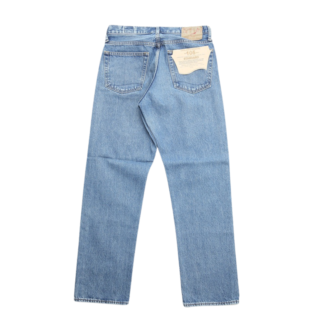 orSlow 105W '90s Standard Denim — Denim Used — view 2