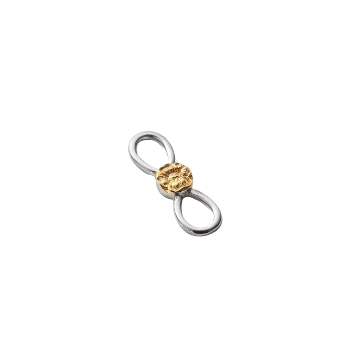 Saad Poppy End Pieces Silver 925 K24 Gold Plated Necklace Pieces_no Color — front view