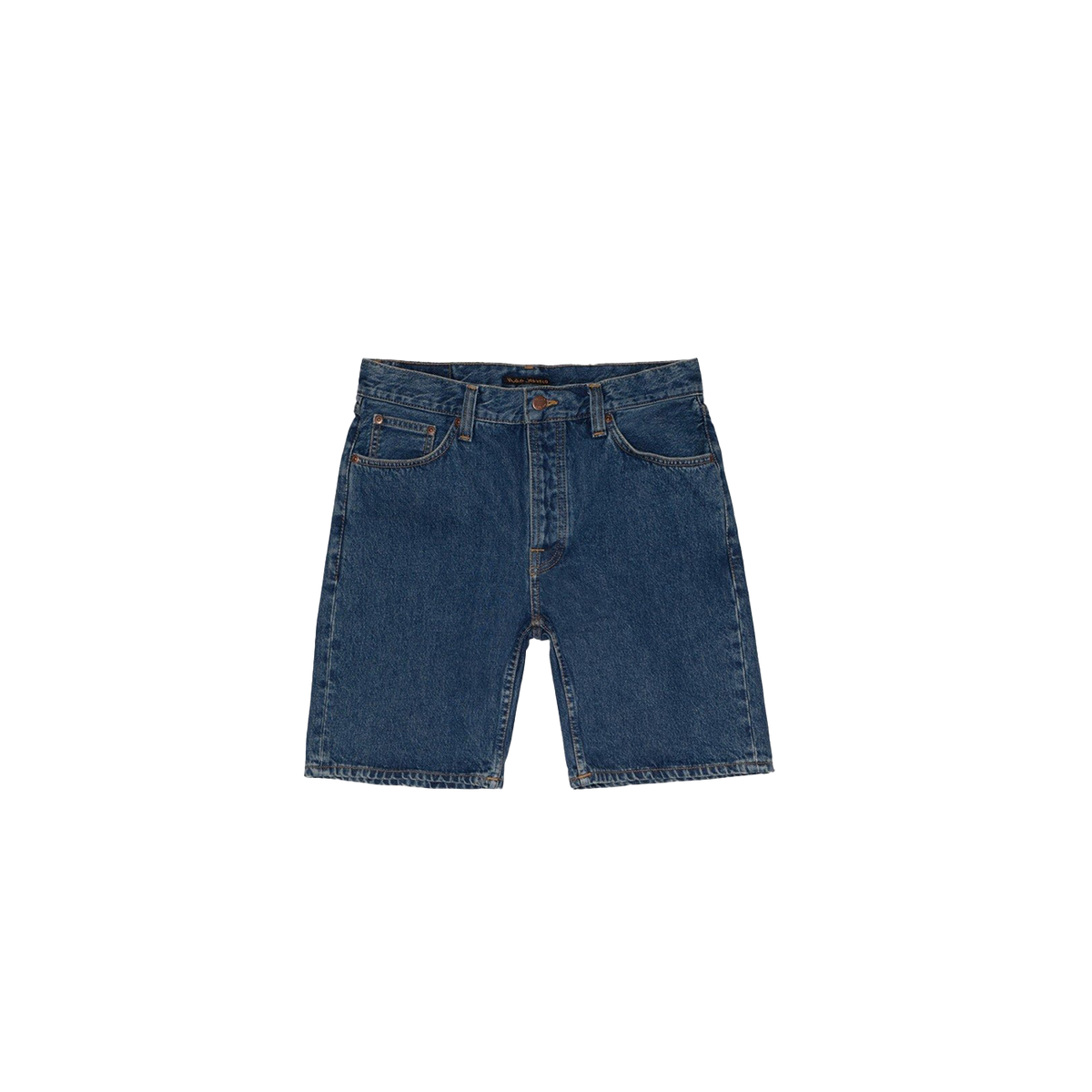 Nudie Jeans Seth Denim Shorts Morning Soul — Dark Blue — view 2