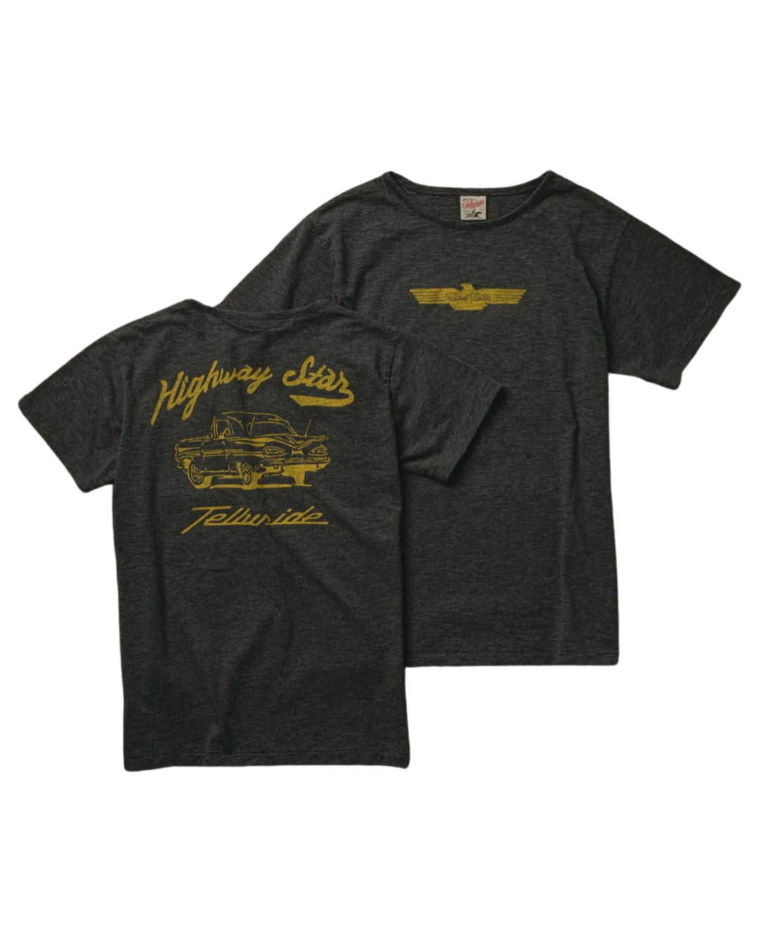 Telluride Highway Star Tee — Grey — front view