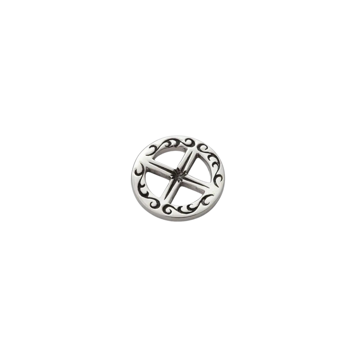 Saad Arabesque Medicine Wheel Eagle Claw Silver 925 Pendant Top — No Color — view 3