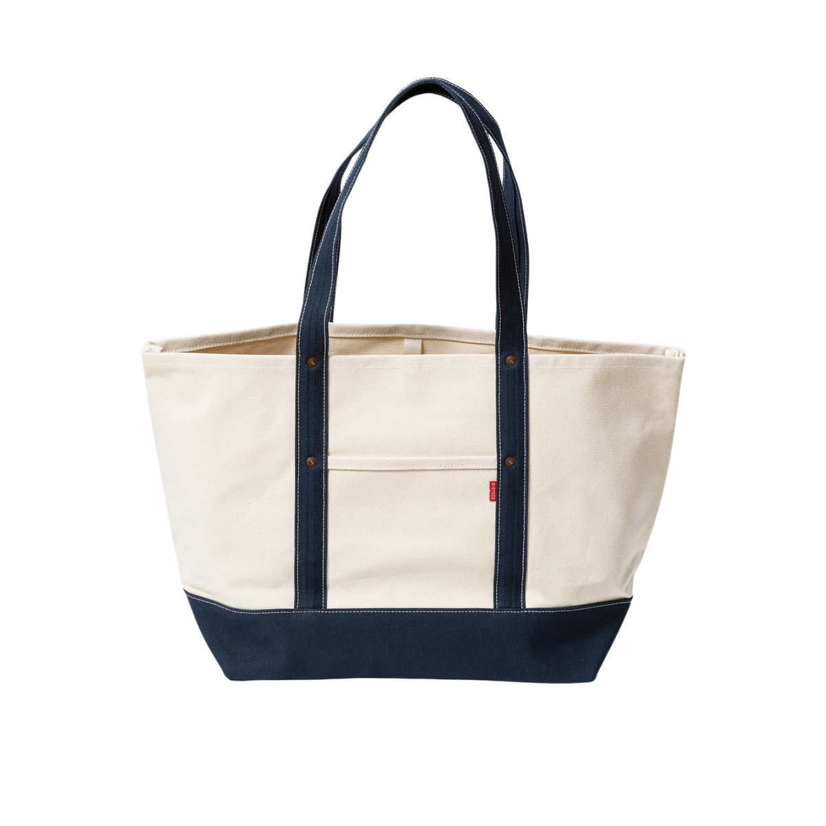 Big John VBTT45 Canvas Tote Bag — Kinari/Navy — view 2