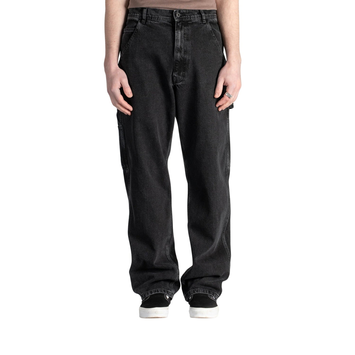 Stan Ray Og Painter Pant — Washed Black Denim — view 2