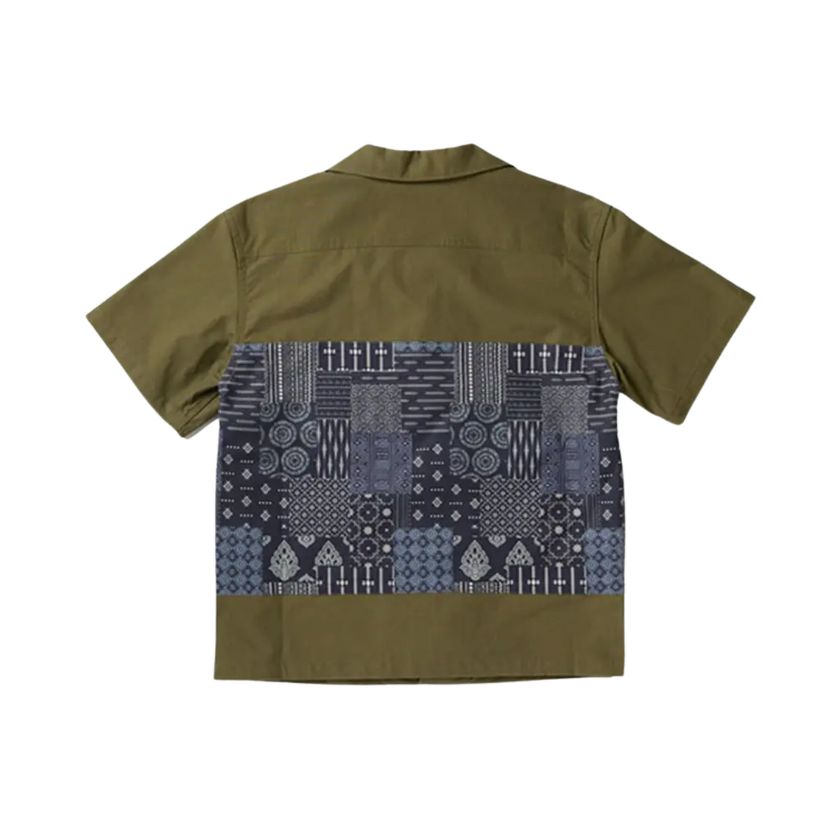 Union Labs Patch Up P43 Short Sleeve Shirt — Olive — view 2