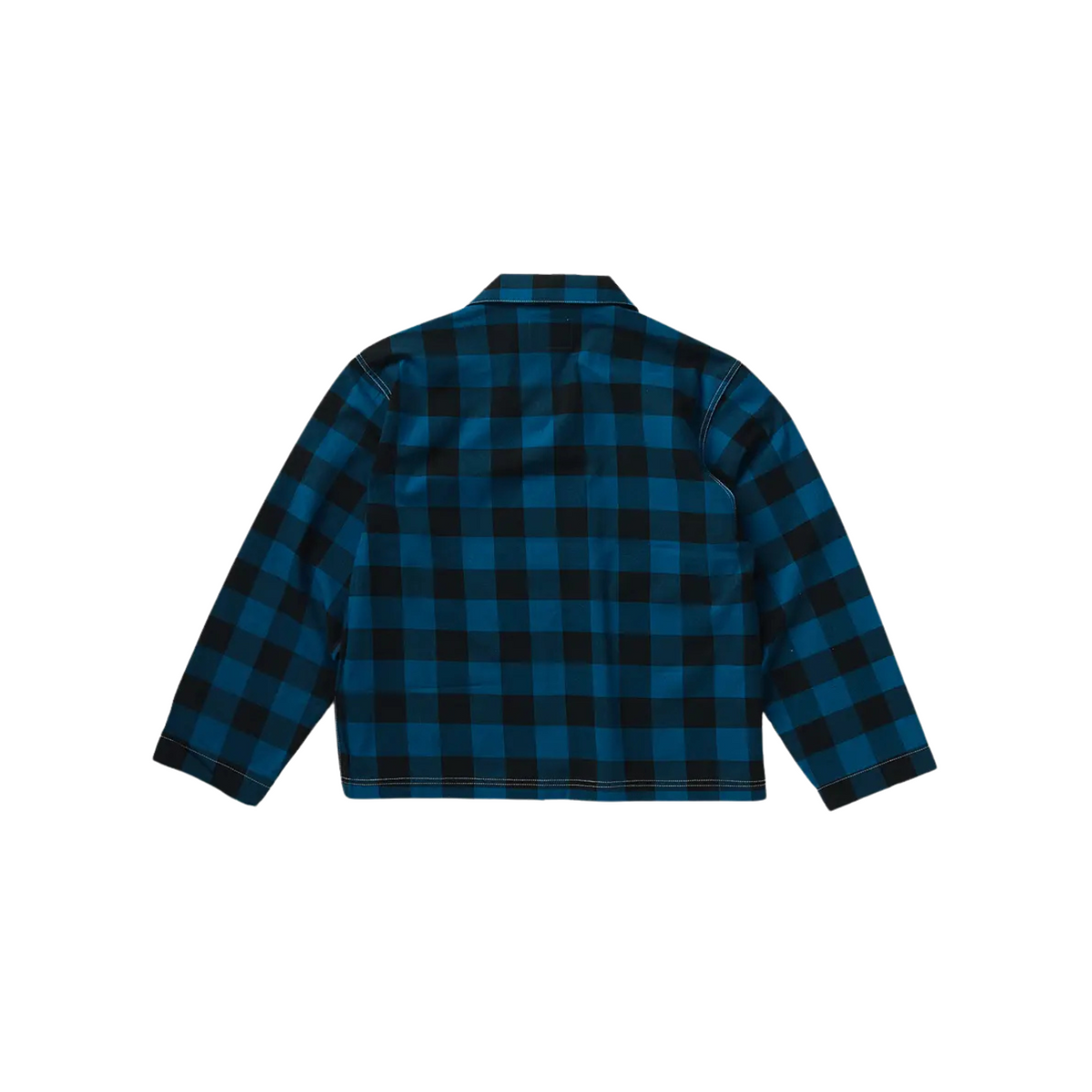 Telluride Check Shirt Jacket — Teal — view 2