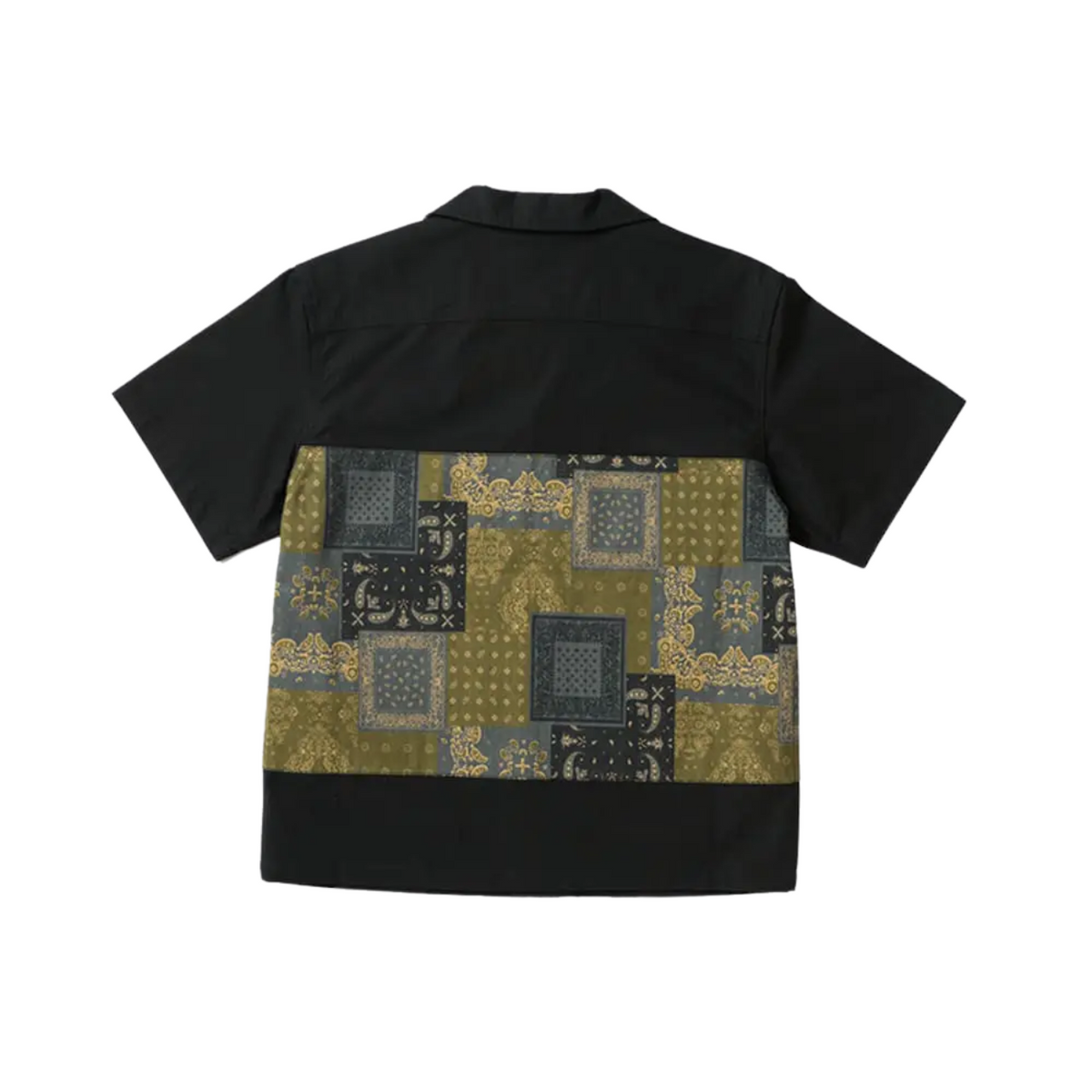 Union Labs Patch Up P43 Short Sleeve Shirt — Black — view 2