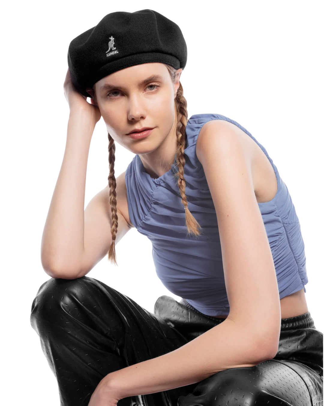 Kangol Bamboo Jax Beret — Black — view 2